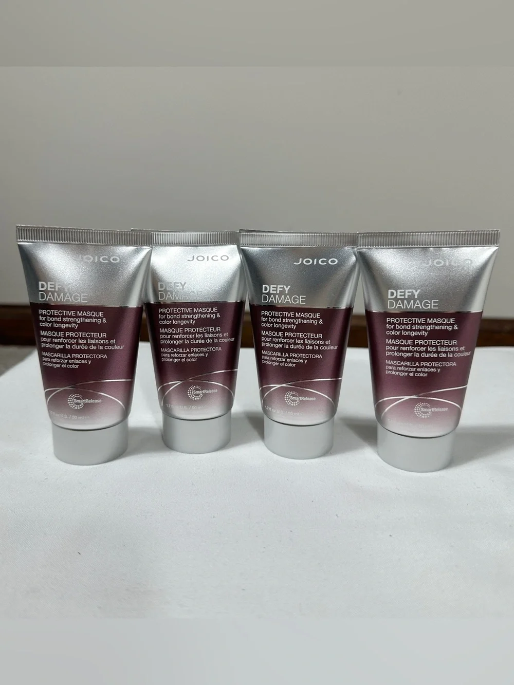 Lot of 4 Joico Defy Damage Protective Masque 1.7oz Travel Size Hair Treatment